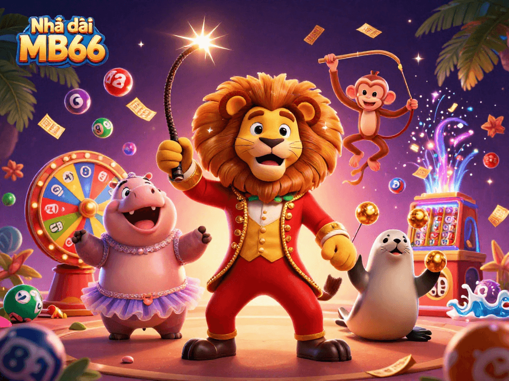 Join the fun at Nhà cái MB66 with vibrant characters and exciting lottery elements!