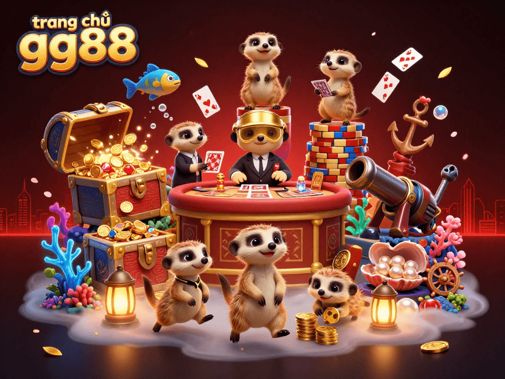 Experience the thrilling atmosphere at trang chủ gg88 with interactive game elements and vibrant characters in a dynamic casino scene.