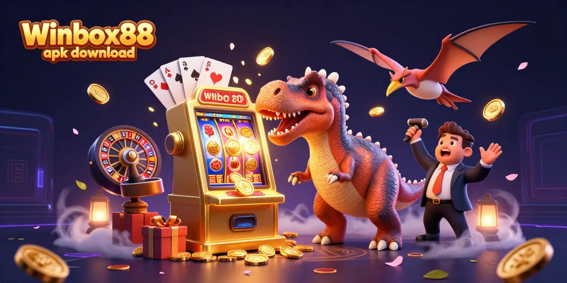 Engage with the Winbox88 apk download experience as pachycephalosaurus hits the jackpot in a vibrant casino.